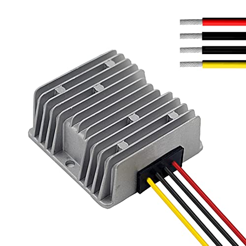 Cocar Auto DC 12V 4A Spannungsstabilisator Überspannungsschutz Stromversorgung Regler für Auto LKW Fahrzeug Boot Solar System etc. (DC10-36V Eingang, DC12V Ausgang) von Cocar