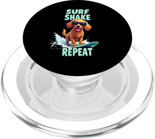 Cooler Cocker Spaniel Surfhund PopSockets PopGrip für MagSafe von Cocker Spaniel Fun Designs