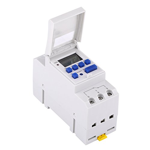 12V Zeitschaltuhr Zeitschaltuhr Für Hutschiene Zeitschaltuhr 12V Lcd-Display-Timer, 16 Ein- Und Aus-Einstellungen, Wöchentlich Programmierbar, Allzweck-Timer (12V Englisch) von Cocoarm