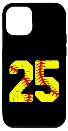 Hülle für iPhone 13 Softball Player Jersey Nummer #25 25 Proud Softball MOM DAD von CocomoSoul-Mobile