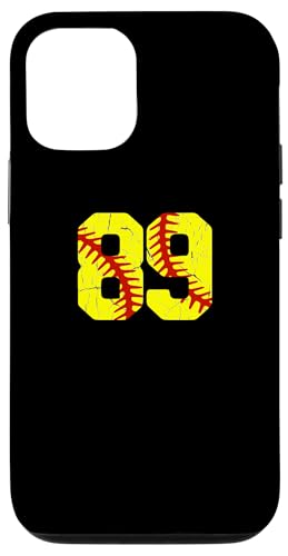 Hülle für iPhone 15 Pro Softball Spieler Trikot Nummer #89 89 Proud Softball MOM DAD von CocomoSoul