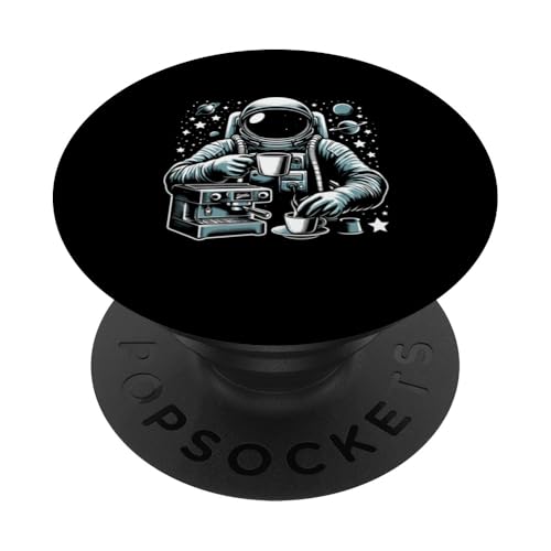 Astronaut Barista PopSockets mit austauschbarem PopGrip von Coffee Making Caffeine Lover Barista Gifts