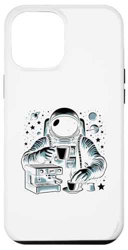 Hülle für iPhone 14 Plus Astronaut Barista macht kaffeeholischen Espresso von Coffee Making Caffeine Lover Barista Gifts