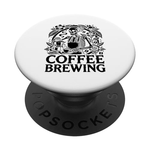 Kaffeebrühen Coffeeholic Espresso Barista PopSockets mit austauschbarem PopGrip von Coffee Making Caffeine Lover Barista Gifts