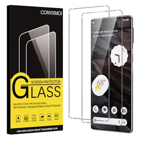 Coiwxmoi 2 Stück Panzer Schutz Glas für Google Pixel 7a 5G 6,1", HD Klar Glas Displayschutz, 9H Härte Schutzfolie, Anti-Kratzen Ultrabeständig Displayschutzfolie für Google Pixel 7a 5G von Coiwxmoi