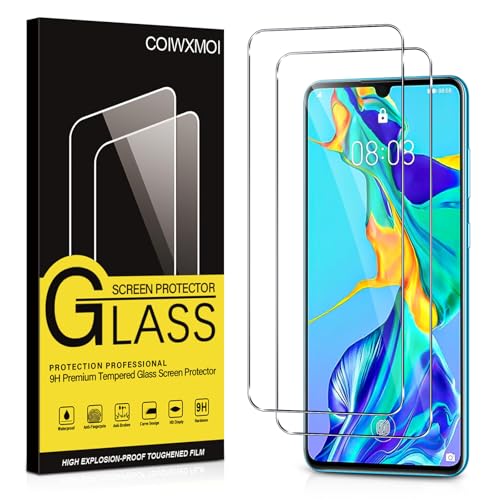 Coiwxmoi 2 Stück Panzer Schutz Glas für Huawei P30 6,1" 9H Härte Schutzfolie,Anti-Kratzen,Ultra-Klar Displayschutzfolie,Full Screen Schutzglas Ultrabeständig Bläschenfrei für P30,Clear von Coiwxmoi