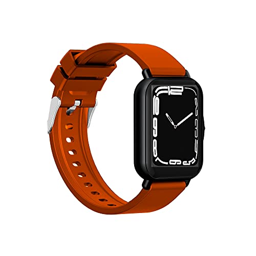 Cokar P8 Smartwatch, Fitness Tracker Watch HD Touchscreen Smartwatch mit Schrittzähler/Schlaf/Herzfrequenz-Monitor/Sport Fitness-Tracker für Android/iOS (Orange, P8/CR-965) von Cokar