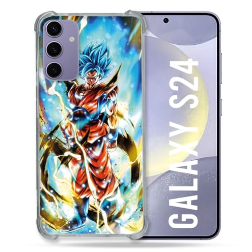 Cokitec Verstärkte Schutzhülle für Samsung Galaxy S24, Manga, Dragon Ball Sangoku, Weiß von Cokitec