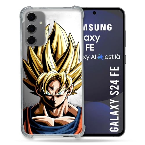 Cokitec Verstärkte Schutzhülle für Samsung Galaxy S24 FE Manga Dragon Ball Sangoku Portrait von Cokitec