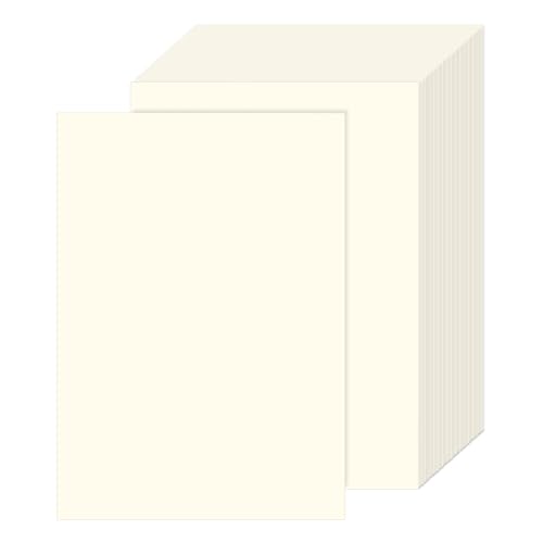 A4 Papier, 100 Blatt, 80 g/m² – Kopierpapier und Druckerpapier für DIY-Projekte, Durchzeichnen, Skizzieren, Druck und Kopier,Bastelkarton,Kreatives Basteln,Tonpapier(cremeweiß) von Colexy