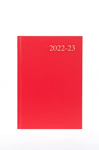 Collins Essential ESSA53M.15-2223 Wochenansicht, 2022-23, Jahresmitte, Rot (ESSA53M.15-2223) – Schülerplaner mit Tagebuch, Notizen und Stundenplänen von Collins