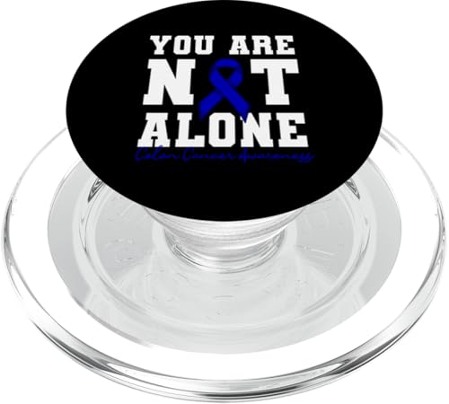 Sie sind nicht allein Bekleidung zur Unterstützung der Darmkrebsaufklärung PopSockets PopGrip für MagSafe von Colon Cancer Awareness Month Colorectal Cancer