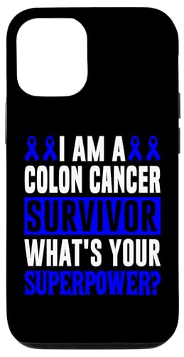 Hülle für iPhone 14 Colon Cancer Awareness Blue Ribbon Support Zitat Survivor von Colon Cancer Awareness products (Lwaka)