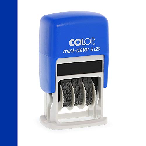 Colop Mini-Dater S 120 (SH 4 mm - 19x4 mm) Color Blau von Colop