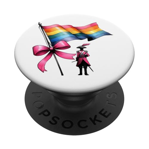 Marschband / Marschband mit Schleife, Rosa PopSockets Klebender PopGrip von Color Guard Coquette Aesthetic Girl Women Gifts