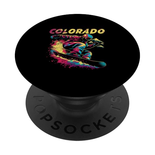 Colorado Snowboard Outdoor Mountains Shred Extremsport PopSockets Klebender PopGrip von Colorado Rocky Mountain Design Shop