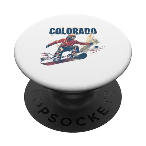 Colorado Snowboard Outdoor Mountains Shred Extremsport PopSockets Klebender PopGrip von Colorado Rocky Mountain Design Shop