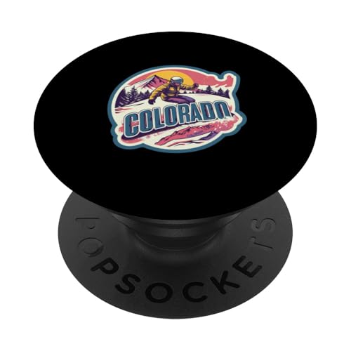 Colorado Snowboard Outdoor Mountains Shred Extremsport PopSockets Klebender PopGrip von Colorado Rocky Mountain Design Shop