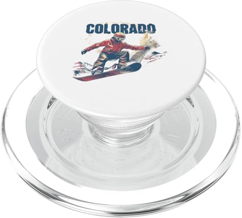 Colorado Snowboard Outdoor Mountains Shred Extremsport PopSockets PopGrip für MagSafe von Colorado Rocky Mountain Design Shop