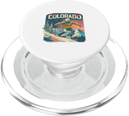 Colorado Snowboard Outdoor Mountains Shred Extremsport PopSockets PopGrip für MagSafe von Colorado Rocky Mountain Design Shop