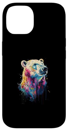 Hülle für iPhone 14 Eisbär Buntes Tier von Colorful Animal Design