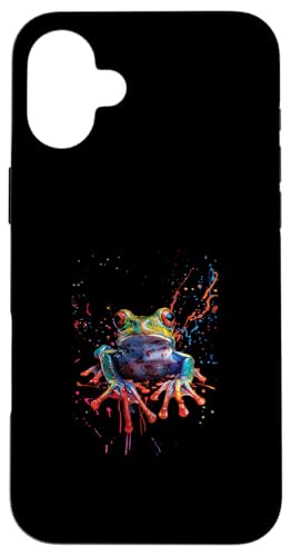 Hülle für iPhone 16 Plus Frosch bunt von Colorful Animal Design