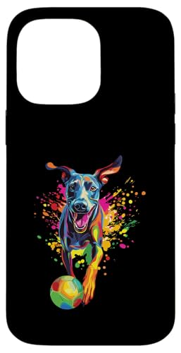 Hülle für iPhone 14 Pro Max Windhund bunt von Colorful Dog Design