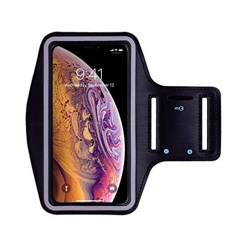 Für iPhone 11 6.1 Zoll Sportarmband Hülle,Colorful Armband Telefon Handyhalter Case für Laufen, Workout, Joggen und Fitness (Schwarz) von Colorful Handyhülle