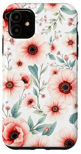 Weiche, ästhetische Aquarellblumen, Retro, botanisch Hülle für iPhone 11 von Colorful Shabby Delicate Flowers Retro Aesthetic