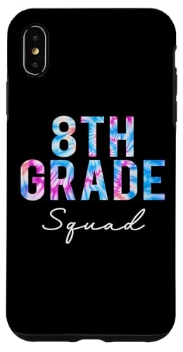 Hülle für iPhone XS Max 8th Grade Squad Tie Dye Back to School erster Schultag von Colorful Tie Dye Apparel for Teachers and Students