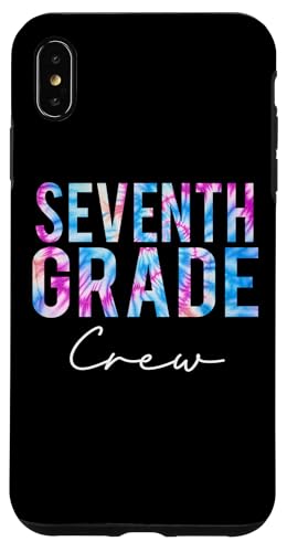 Hülle für iPhone XS Max Crew-Tie-Dye-Frauen der siebten Klasse wünschen sich einen schönen ersten Schultag von Colorful Tie Dye Apparel for Teachers and Students