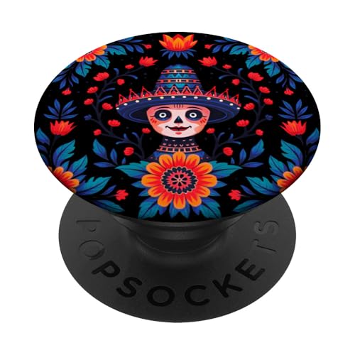 Bunt, lebendig, Tribal, spanisch, mexikanische Kunst PopSockets Klebender PopGrip von Colorful art