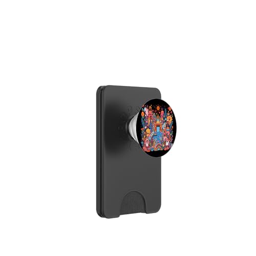 Bunt, lebendig, spanisch, indisch, mexikanische Kunst PopSockets PopWallet für MagSafe von Colorful art