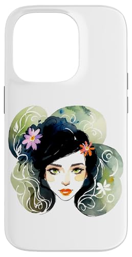 Hülle für iPhone 14 Pro Japanische Kunst, Blumen, Geisha-Mädchen-Kunst von Colorful art