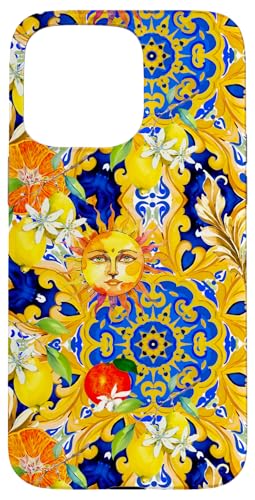 Sommersonne Zitrone mediterraner Stil Barock Kunst Hülle für iPhone 15 Pro Max von Colorful art