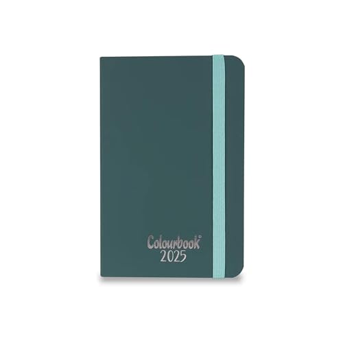 Colourbook Vogue Tageskalender 2025, Verschluss mit Gummiband (Mirtogrün) von Colourbook