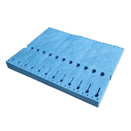 CombiCraft Tyvek Schlitzetiketten - 220 x 25,4 mm - 1000 Stück - Blau - 105 g/m² Tyvek - Geeignet für Matrixdrucker - Beschriftbar - Ideal für verschiedene Sektoren von CombiCraft