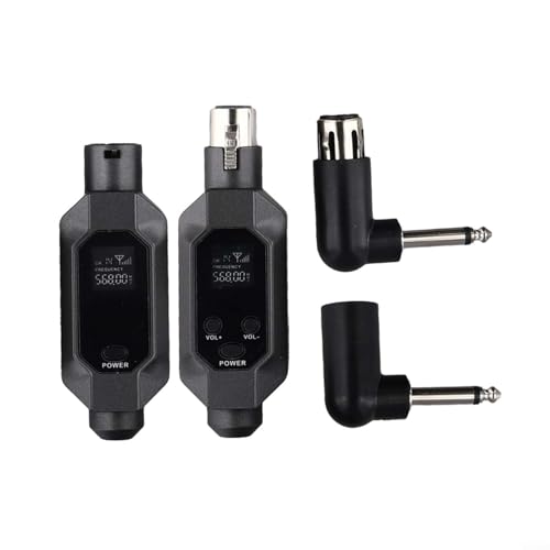 ComfyHarbor Kabelloses XLR-Mikrofonsystem – Dynamischer Mikrofon-Sender und -Empfänger, 80 m Reichweite, 24-Bit/48 kHz Audio, eingebauter wiederaufladbarer Akku, für Live-Auftritte und Veranstaltungen von ComfyHarbor