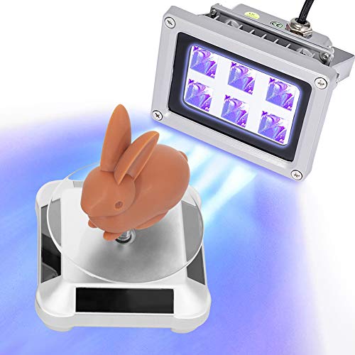 3D Printer UV Resin Curing Light with Solar Turntable 360​​° Rotating Stand for SLA DLP LCD 3D Printer Solidify Photosensitive Resin 405nm UV Resin Affect, DIY Curing Enclosure von Comgrow