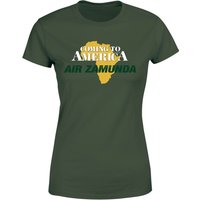 Coming to America Air Zamunda Damen T-Shirt - Dunkelgrün - M von Original Hero