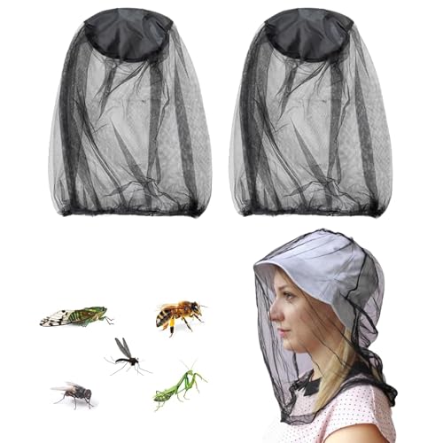 2 Stück Schwarze Mückenschutzhaube, Insektenschutz, geeignet für Outdoor, Camping,Moskito Kopfnetz Nylon Moskitonetz Kopfschutz Feinmaschiges Insektennetz,für Reisen Wandern Camping Klettern,Schwarz 2 Stück Schwarze Mückenschutzhaube, Insektenschutz, geeignet für Outdoor, Camping,Moskito Kopfnetz Nylon Moskitonetz Kopfschutz Feinmaschiges Insektennetz,für Reisen Wandern Camping Klettern,Schwarz von Comioke