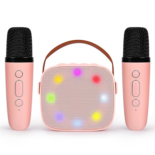 Comius Sharp Karaoke Maschine Kinder mit 2 Drahtlosen Mikrofonen, Tragbarer Karaoke Mikrofon für Kinder mit Stimme wechselnde Effekte & LED-Lichter Jungen Mädchen Geschenke Heimparty von Comius Sharp