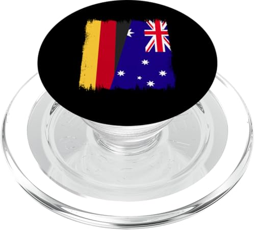 Deutschland Australien Halbflagge deutsche australische Wurzeln PopSockets PopGrip für MagSafe von Commonwealth Of Australia Flag Design Love Straya