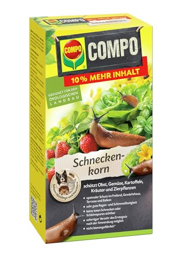 COMPO Schneckenkorn - regenfest - Streugranulat gegen Nacktschnecken - für den ökologischen Landbau geeignet - 2,2kg COMPO Schneckenkorn - regenfest - Streugranulat gegen Nacktschnecken - für den ökologischen Landbau geeignet - 2,2kg von Compo