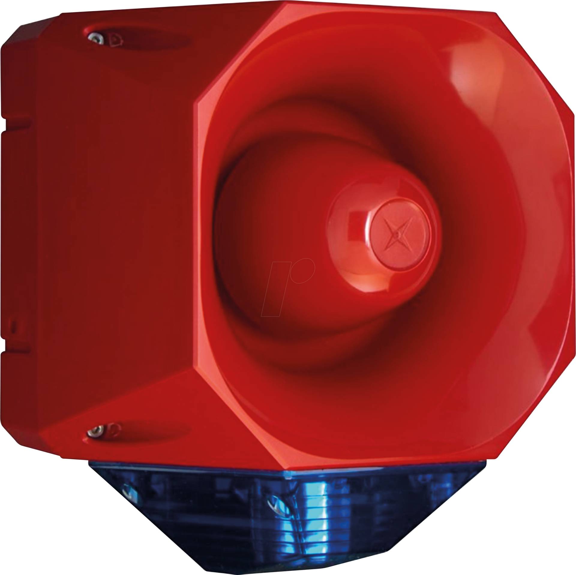 ASSB24110RBL - Asserta Maxi AV, rot, blaue Linse, 110 dB, 24V DC von Compro