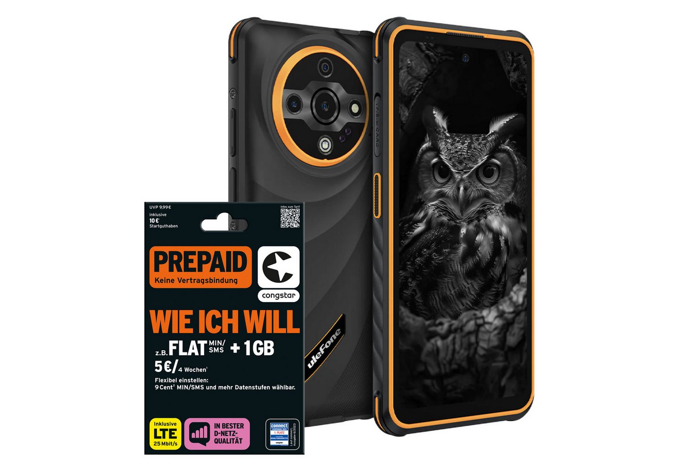 Congstar "wie ich will" + Ulefone X31 Pro 5G Prepaidkarte von Congstar