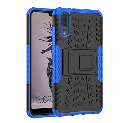 Conie OC10812 Outdoor Case Kompatibel mit Huawei P20, Defender robuste Schutzhülle Hülle extra Schutz für P20 Hülle Schwarz Blau von Conie