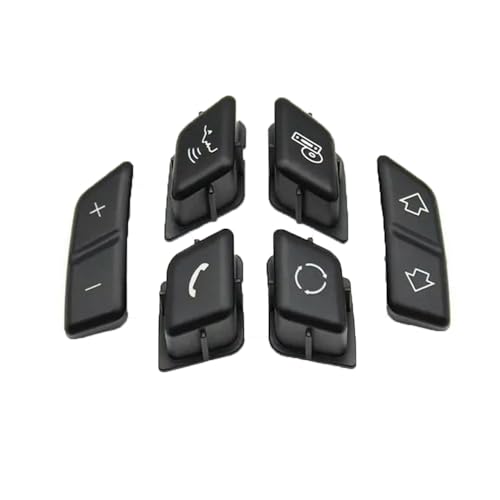 Conpert Auto Schalter Knopf für BMW 3er X1 E90 E91 E92 E93 E84, Multifunktions-Lenkrad-Bedienschalter-Tastenabdeckung von Conpert