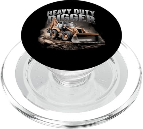 Baggerbetreiber Bauarbeiter Baggerliebhaber PopSockets PopGrip für MagSafe von Construction Heavy Machinery Backhoe Driver Tees