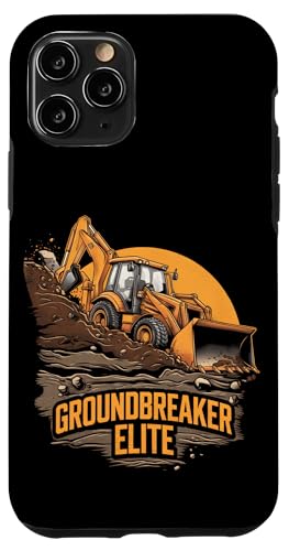 Hülle für iPhone 11 Pro Baggerbetreiber Bauarbeiter Baggerliebhaber von Construction Heavy Machinery Backhoe Driver Tees